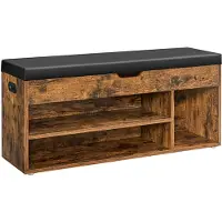 Songmics - Schoenenkast - Met Zitplaats - Opslagruimte - Vintage Bruin