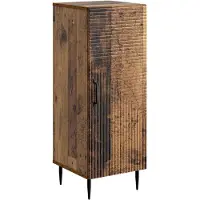 vidaXL - Dressoir - Oud - hout - 33 - x - 34,5 - x - 89,5 - cm - Bewerkt - hout