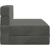 vidaXL Vouwbare Sofa Bed Donkergrijs 100 x 80 x 60 cm Stof