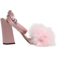 Dolce&Gabbana Roze Pailletten Enkelsandalen Schoenen