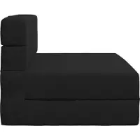 vidaXL Vouwbare Sofa Bed Zwart 70 x 80 x 60 cm Stof