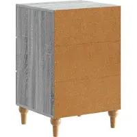 vidaXL Nachtkastje met lade Grijs sonoma 43x 41 x 66,5 cm Bewerkt hout
