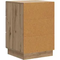 vidaXL Nachtkastje Artisanaal eiken 43 x 41 x 63,5 cm Bewerkt hout
