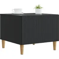 vidaXL Salontafel met lade Zwart 49 x 50 x 40 cm Bewerkt hout