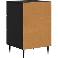 vidaXL Nachtkastje met lade Zwart 43 x 41 x 66,5 cm Bewerkt hout