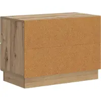 vidaXL Nachtkastje Artisanaal eiken 62 x 34,5 x 44,5 cm Bewerkt hout