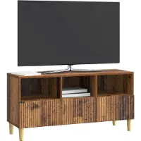 vidaXL TV Kast 102 x 34,5 x 50 cm Oud hout Bewerkt hout