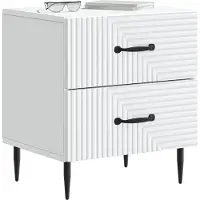 vidaXL Nachtkastje met lade Wit 43 x 34,5 x 47,5 cm Bewerkt hout