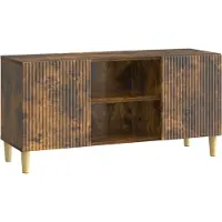 vidaXL TV Kast Gerookt eiken 102 x 34,5 x 50 cm Bewerkt hout