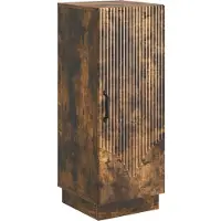 vidaXL Dressoir Gerookt eiken 33 x 34,5 x 87 cm Bewerkt hout