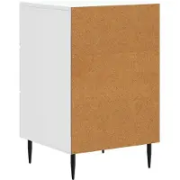 vidaXL Nachtkastje Hoogglans Wit 43 x 41 x 66,5 cm Bewerkt hout