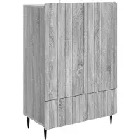 vidaXL Dressoir Grijs sonoma 66 x 34,5 x 97 cm Bewerkt hout