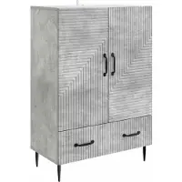 vidaXL Dressoir met lade Betongrijs 66 x 34,5 x 95 cm Bewerkt hout