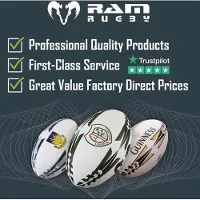 RAM Rugby Rugbybal Tiger Fun Squad Trainer – Maat 4 – 3D Grip – Clubkwaliteit