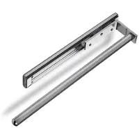 Sotech 2 stuks uitschuifbare Handdoekhouders TED 1-armig chroom gepolijst (aluminium, 325 - 487 mm) telescopisch handdoekrek geschikt voor badkamer of keuken