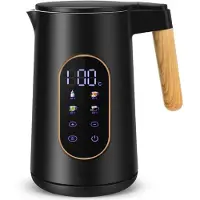 Ren Waterkoker met Temperatuurregeling - Waterkoker - Zwart - 20cm x 20cm x 16cm
