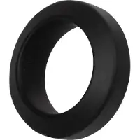 Rimba - Siliconen Cockring - Zwart Ø 26 mm
