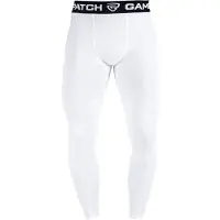 Gamepatch | Compression pants | Wit | Maat L | Basketball | Handball | Urban Sports
