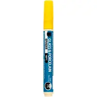 Creotime Glas- en porseleinstift dekkend - geel