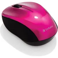Verbatim Mini Draadloze Reismuis - 3 Knoppen - MAC - Roze