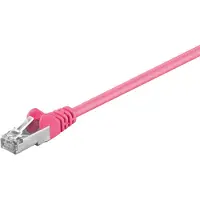 Goobay CAT 5e Patch Cable, SF/UTP, magenta 3 m