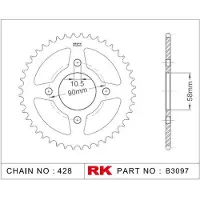 Rk 3097 428 Achtertandwiel
