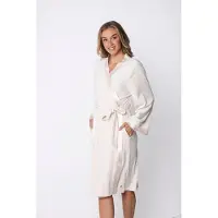 Pastunette Premium - Kimono - Satin - Velours - Ecru - Maat XL