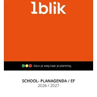1Blik Schoolagenda EF 2026/2027 - Slimme Planagenda (Standaardeditie) voor PO, VMBO, HAVO, VWO, VSO, HBO