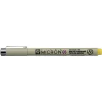 Sakura Pigma Micron 05 pen geel