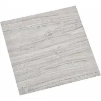 vidaXL Zelfklevende vloertegels, lichtgrijs en wit, 30,5 x 30,5 cm