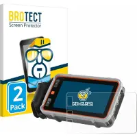 BROTECT - Screenprotector voor Waygate Technologies Krautkrämer USM 100 - Folie Beschermfolie transparant 2 Stuks