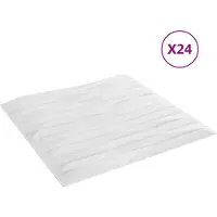 vidaXL Wandpanelen 24 st 50 x 50 cm Witte Steen XPS Schuim