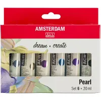 Amsterdam acrylverf set - 6 stuks - parel