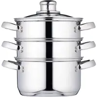 Ren RONN Stoomkoker - Stoomkokers - Stoompan -Zilver- ‎24cm x 31cm x 43cm; 1.42 kg