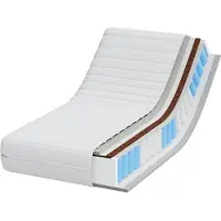 vidaXL Matras met Kokoslaag Medium stevig 60 x 120 cm Wit