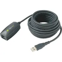 EFB Elektronik USB 3.0 actieve verlengkabel, 5 meter, zwart. Verlengt en versterkt het signaal