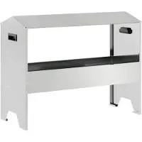 vidaXL Voederbak voor vee Zilver 79 x 35 x 62 cm Gegevens staal