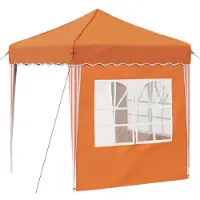 vidaXL Pop-up Feesttent 195 x 195 x 245 cm Oranje Oxford Stof