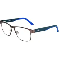 Lacoste L2291 N 56/17/140 Donkergrijze Metalen Bril MAN L2291 N