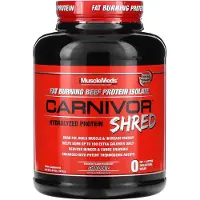 Musclemeds - Carnivor Shred, Chocolade - 1977g(Note: "Chokolade" is the Danish spelling for chocolate. The Dutch translation would be "Chocolade".)