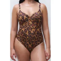 Chantelle Sw 1p Underw. Covering Wild Leopard Maat: F80 | Badpakken Outlet | Dames | Bruin