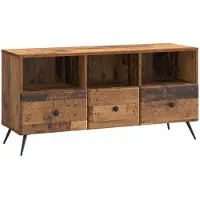 vidaXL TV Kast met lade Oud hout 102 x 34,5 x 50 cm Bewerkt hout