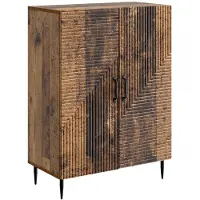 vidaXL Dressoir Oud hout 66 x 34,5 x 89,5 cm Bewerkt hout