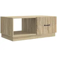 vidaXL Salontafel Sonoma Eiken 90 x 50 x 37 cm Bewerkt hout