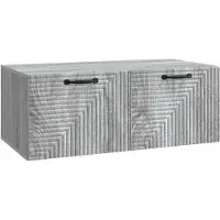 vidaXL Wandmontage TV-kast Grijs sonoma 78,5 x 41 x 30 cm Bewerkt hout