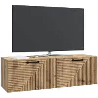 vidaXL Wandmontage TV-kast 98 x 31 x 30 cm Artisanaal eiken