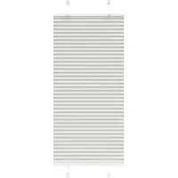 vidaXL Plissé rolgordijn 55x100 cm stofbreedte 54,4 cm lichtgrijs