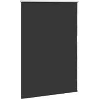 vidaXL Rolgordijn verduisterend 110x130 cm stofbreedte 105,7 cm zwart