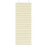 vidaXL Plissé rolgordijn 75x200 cm stofbreedte 74,4 cm polyester crème