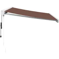 vidaXL Luifel automatisch uittrekbaar 300x250 cm bruin
